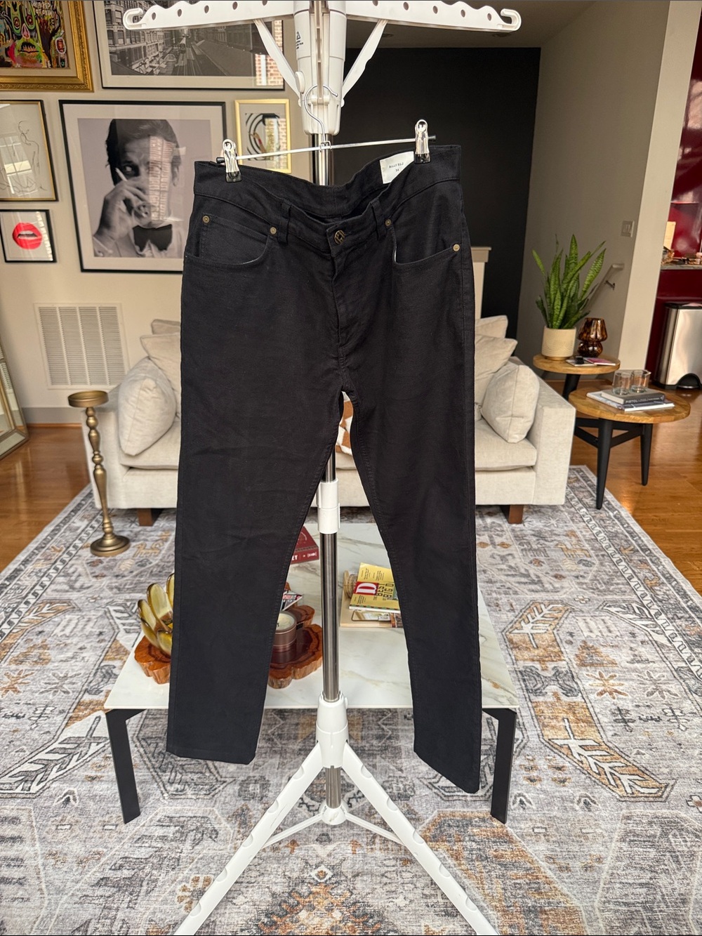 Billy Reid Moleskin Jeans - Black
